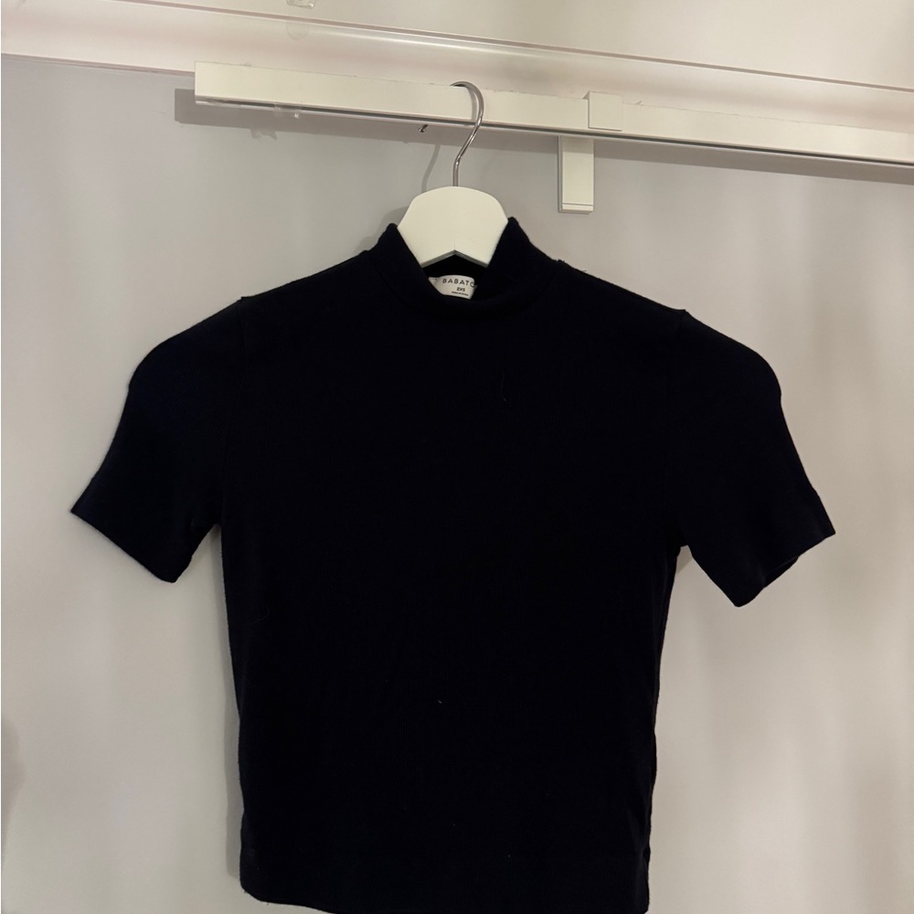 Black Aritzia Mock Neck Top